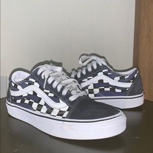Vans Old Skool Blue Flames 7.5